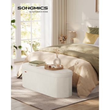 Cufar depozitare Songmics Alb 110x38x38 cm