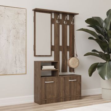 Cuier Lyon, Stejar Bronz, L 85 x l 24 x H 180 cm