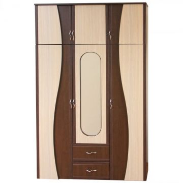 Dulap 3Usi   S  , 120x50x198 cm Wenge+Mesteacan