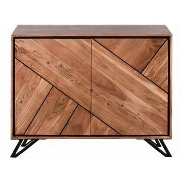 Dulap Ã®n culoare naturalÄdin lemn de acacia 120x78x40 cm Ambala âu0080Interia Home & Living