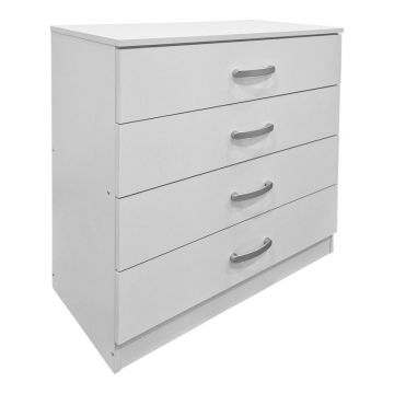 Dulap cu sertare, Athos, Alb, 80x40x79 cm