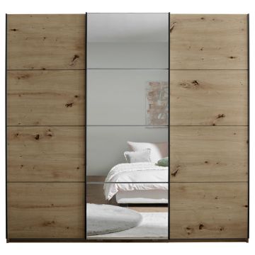 Dulap Cu Uși Culisante, 215/204/63 cm, stejar Artisan