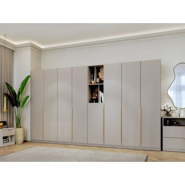 Dulap dormitor haine Bej/casmir 328 cm Auris C2