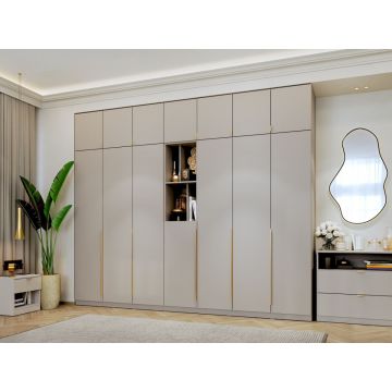 Dulap dormitor haine Inalt Bej/casmir 287 cm Auris C2