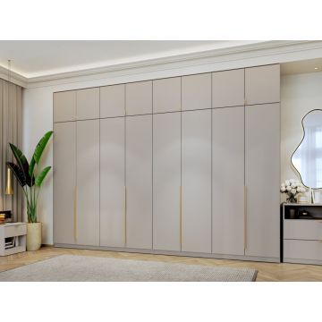 Dulap dormitor haine Inalt Bej/casmir 328 cm Auris C1