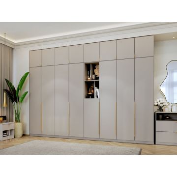 Dulap dormitor haine Inalt Bej/casmir 328 cm Auris C2