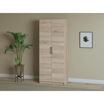 Dulap Iris 2 usi cu despartitor, 80 cm, Sonoma