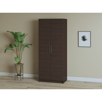 Dulap Iris 2 usi cu despartitor, 80 cm, Wenge
