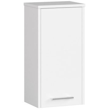 Dulap suspendat baie FIN cu 1 usa si raft interior, PAL laminat, 30x22x60 cm, alb