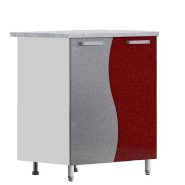 Masca chiuveta CIP S MDF , 80x47 60x82 85cm, rosu   gri