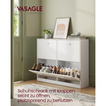 Pantofar Alb Vasagle, 16-28 perechi, 24 x 105.5 x 82.7 cm