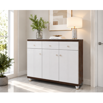 Pantofar MDF Vela crem deschis 120x33x100 cm