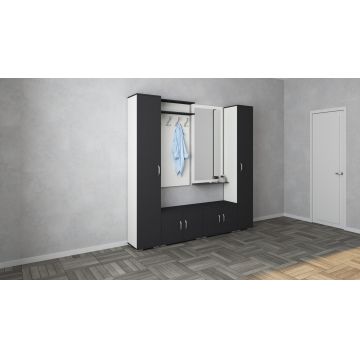 Set Hol Como V3, Antracit/Alb, L 200 cm