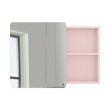 Dulap de baie roz suspendat/cu oglindă 80x58 cm Color Bath – Tom Tailor