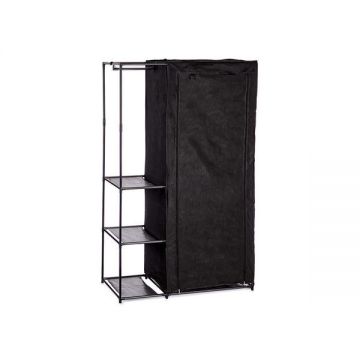 Dulap dublu pentru haine, 105 x 43 x 172 cm, Negru