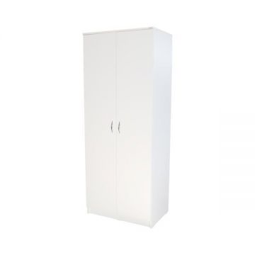 Dulap Soft 2 usi cu despartitor, Alb, 80 x 200 x 53 cm Dulap Soft 2 usi cu despartitor, Alb, 80 x 200 x 53 cm