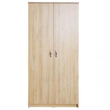 Dulap Soft 2 usi scurt, Sonoma, 80 x 180 x 53 cm