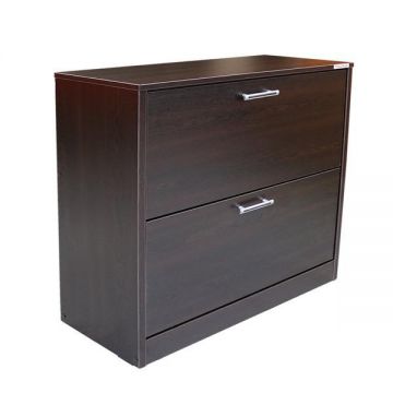 Pantofar 2 Usi Mare, Wenge, 80 x 84 x 26 cm
