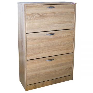 Pantofar 3 Usi Mare, Sonoma, 80 x 120 x 26 cm Pantofar 3 Usi Mare, Sonoma, 80 x 120 x 26 cm