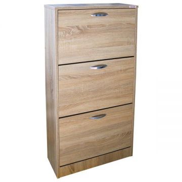 Pantofar 3 Usi Mic, Sonoma, 60 x 120 x 26 cm