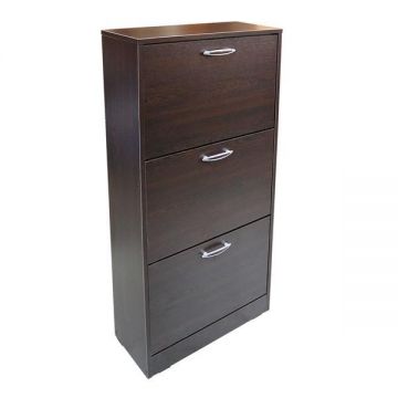 Pantofar 3 Usi Mic, Wenge, 60 x 120 x 26 cm