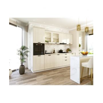 Bucatarie ATHENA 3.03 MDF, 303x223x60cm, lemn alb