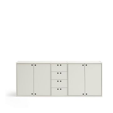 Comodă crem 197x80x40 cm Wally – Teulat