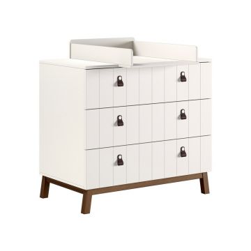 Comodă de copii bej cu masă de schimbat 98,5x94x57 cm Sezane – Vipack
