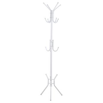 Cuier Piero metal, Alb - Negru, D44x181 cm