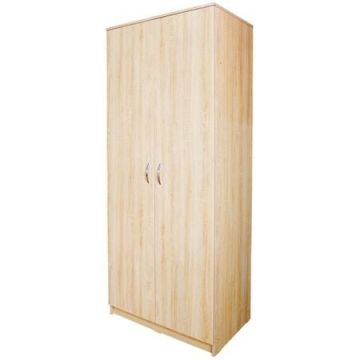 Dulap 2 usi cu bara de haine sonoma