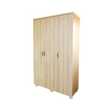 Dulap 3 usi mdf Dynasty stejar sonoma, 138 x 216 x 59 cm