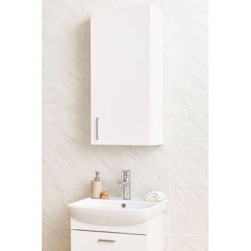 Dulap baie suspendat PROMO, 1 usa, alb, 30x21.5x68 cm