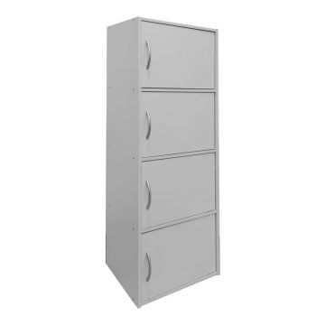 Dulap coloana Soline, Lemn, Alb, 40x34x120 cm