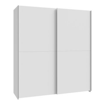 Dulap cu 2 uși și rafturi Noez I, Lemn, Alb, 170x61x190 cm