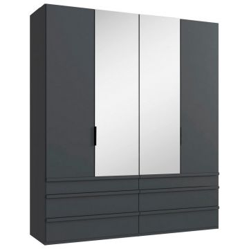 Dulap Cu Uși Pliabile, 200/236/58 cm, grafit