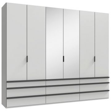 Dulap Cu Uși Pliabile, 300/236/58 cm, alb