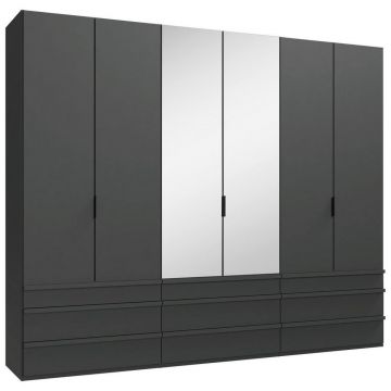 Dulap Cu Uși Pliabile, 300/236/58 cm, grafit