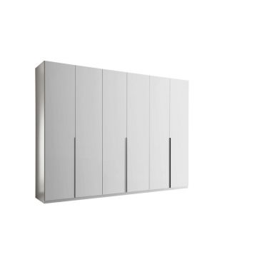 Dulap Cu Uși Rotative, 302/225/58 cm, alb