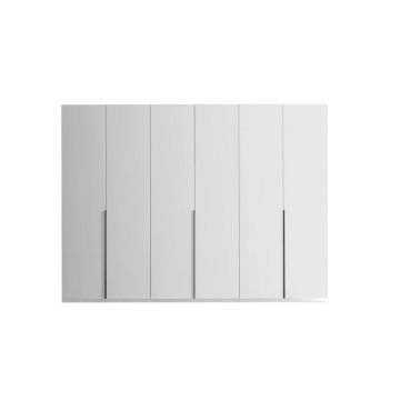 Dulap Cu Uși Rotative, 302/225/58 cm, alb