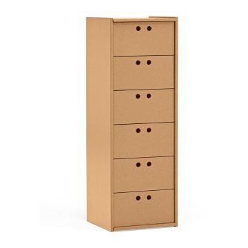 Dulap în culoare naturală 40x118x40 cm Wally – Teulat