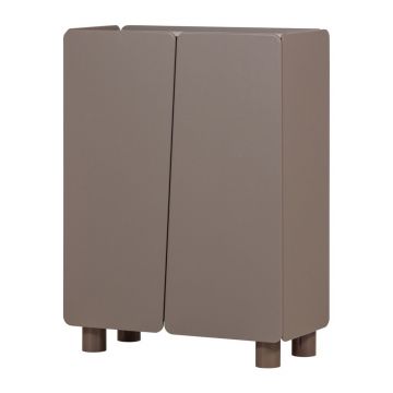 Dulap maro din lemn de pin 100x135x45 cm Root – WOOOD