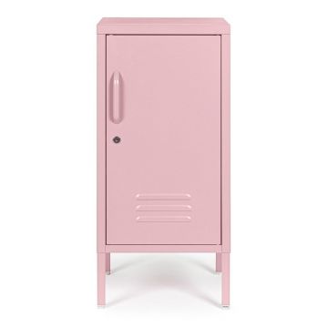 Dulap roz deschis din metal cu încuietoare 35x76x40 cm Cambridge – Yes Everyday