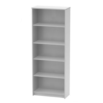 Etajera birou JOHAN NEW 04, 72,5x33,8x186 cm, culoare alba