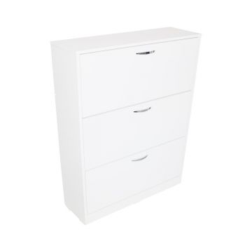 Pantofar 3 sertare 80 alb