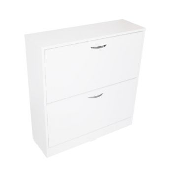 Pantofar alb 60 cm cu 2 usi - mobilier compact pentru hol