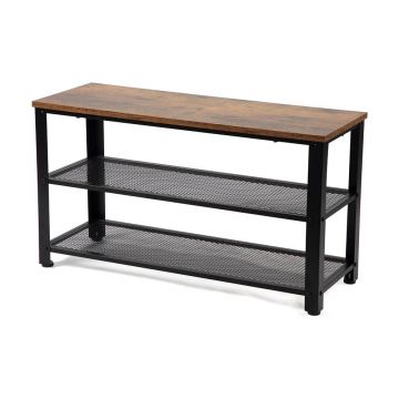 Pantofar negru din oÈu009Bel 80x45x30 cm Arne âu0080Bonami Essentials