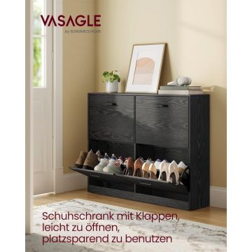 Pantofar Negru Vasagle, 16-28 perechi, 24 x 105.5 x 82.7 cm