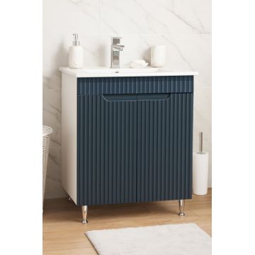 Set Baza front MDF si Lavoar seria 033, 60 cm, antracit