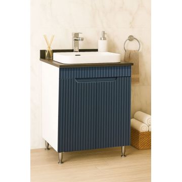 Set Baza front MDF si Lavoar seria 633, 60 cm, antracit