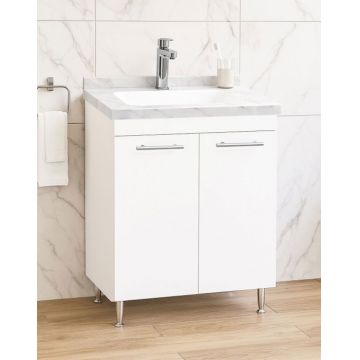 Set Baza si Lavoar seria 867, 60 cm, alb